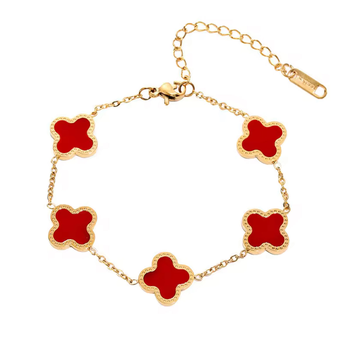 Four-Leaf Lucky Clover Bracelet